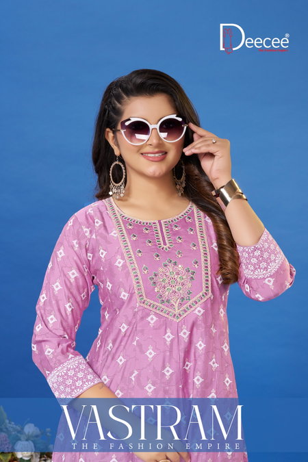 Vastram By Deecee Roman Printed Flared Anarkali Kurtis Suppliers In India